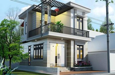 Nhà vẫn đẹp trên đất méo