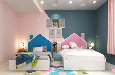 Thiết kế phòng ngủ chung cho bé trai và bé gái đáng yêu